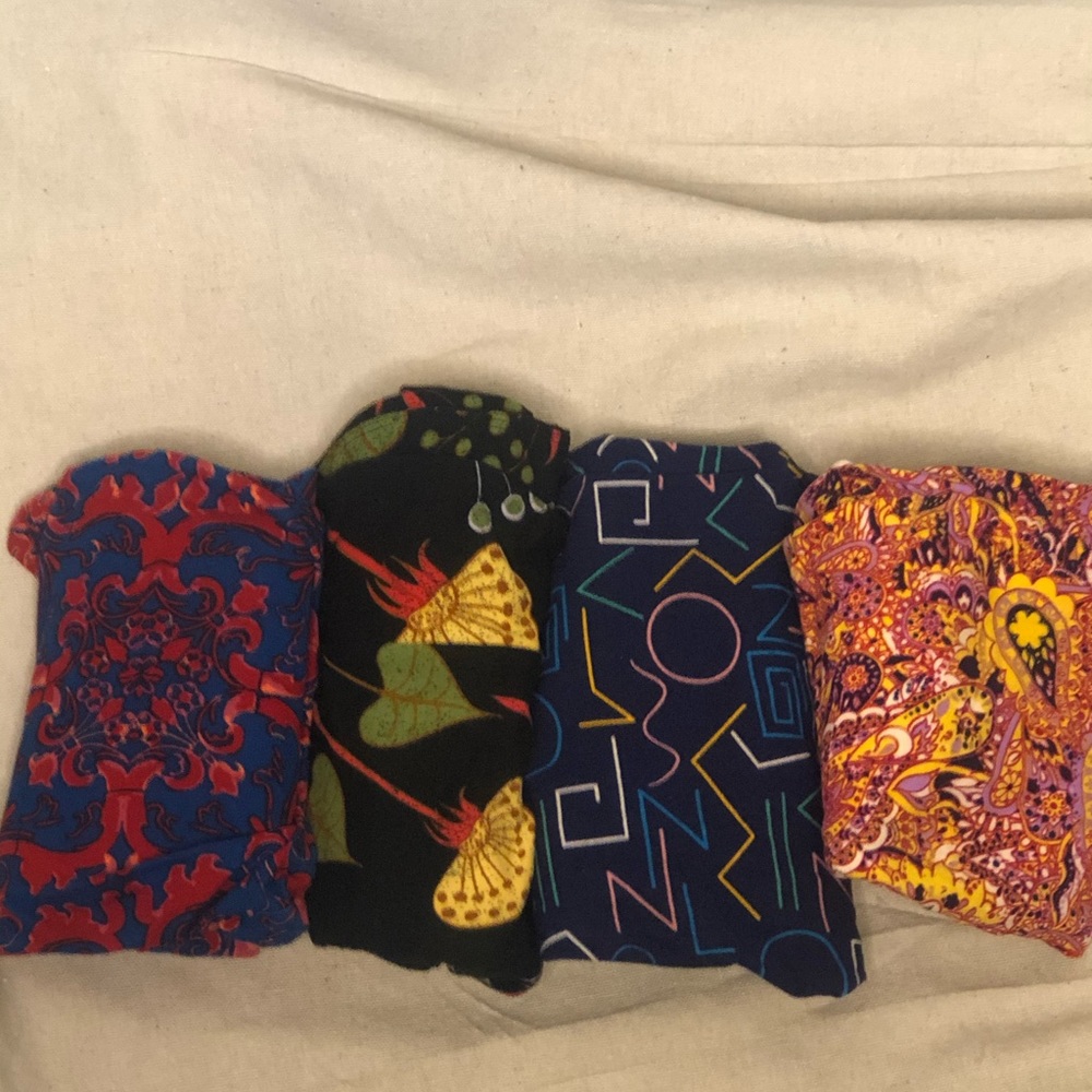 LuLaRoe OS leggings. Lot of 4.